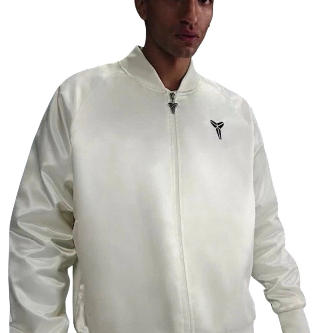 Nike Kobe Year of the Mamba men's white insulated jacket, size XXL, featuring a warm, padded design with Nike branding.
