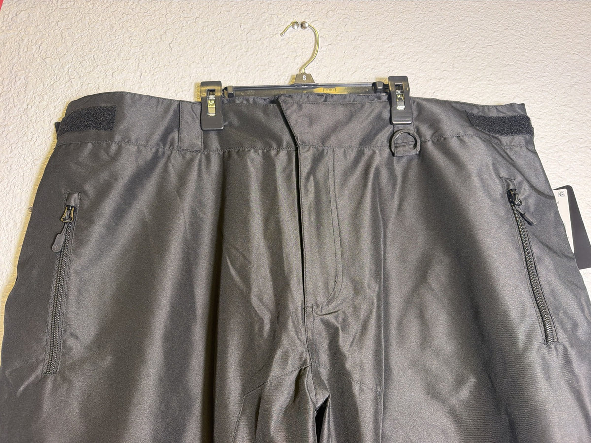 Outdoor Gear men's black insulated snow ski pants, size 2XL, designed for outdoor winter activities and cold weather protection.