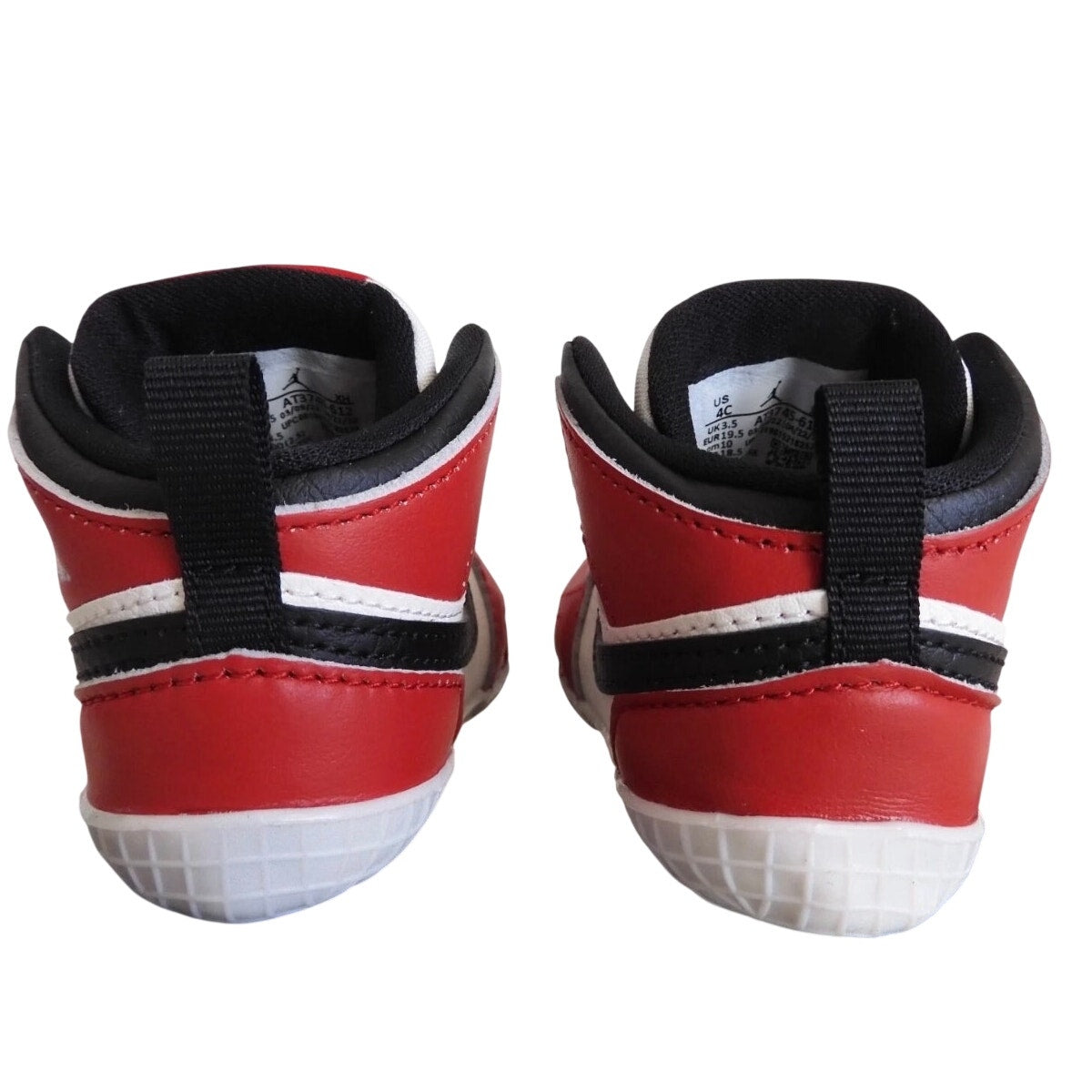 Nike Air Jordan 1 Retro High OG “Lost & Found” Chicago infant crib booties, size 3C, featuring classic high-top sneaker design.