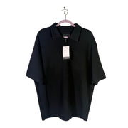Nike Dri-FIT men's black 1/4 zip golf polo shirt, size L, short sleeve, lightweight athletic polo, new with tags.
