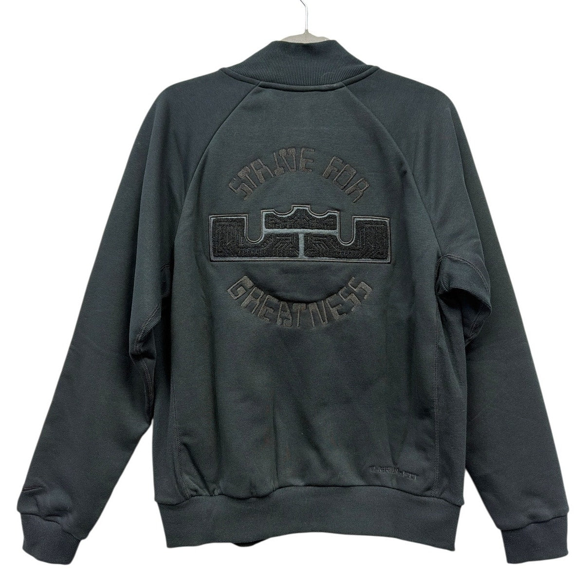 Nike Men's LeBron Therma-FIT jacket in black, size small, featuring a sleek design and thermal fabric for warmth.