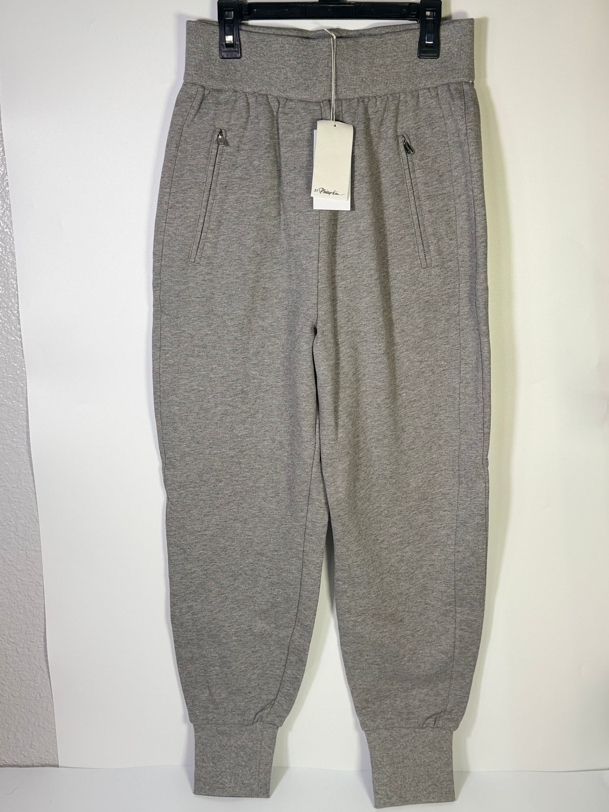 Gray Phillip Lim French Terry Jogger Pants by PPLA, size small, casual athletic clothing with comfortable fit.
