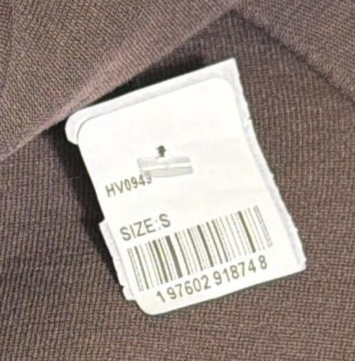 Brown Nike Tech Fleece Windrunner full zip hoodie, unisex size S, stylish sweatshirt with a front zipper and Nike branding.