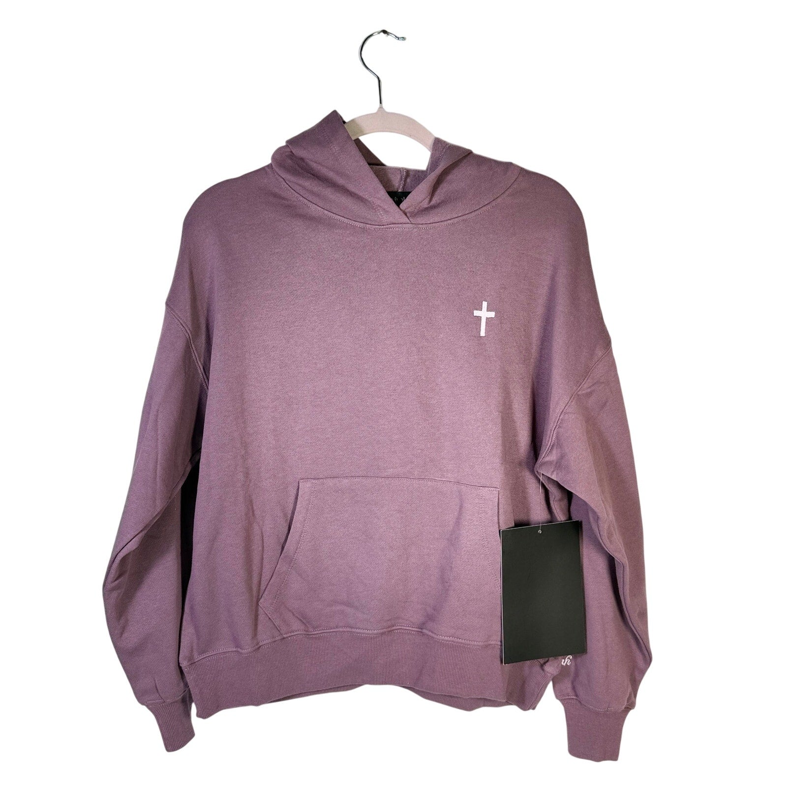 Revival Club women's mauve purple hoodie with Jeremiah 29:11 God's Plan scripture, casual fit, front graphic, new with tags.