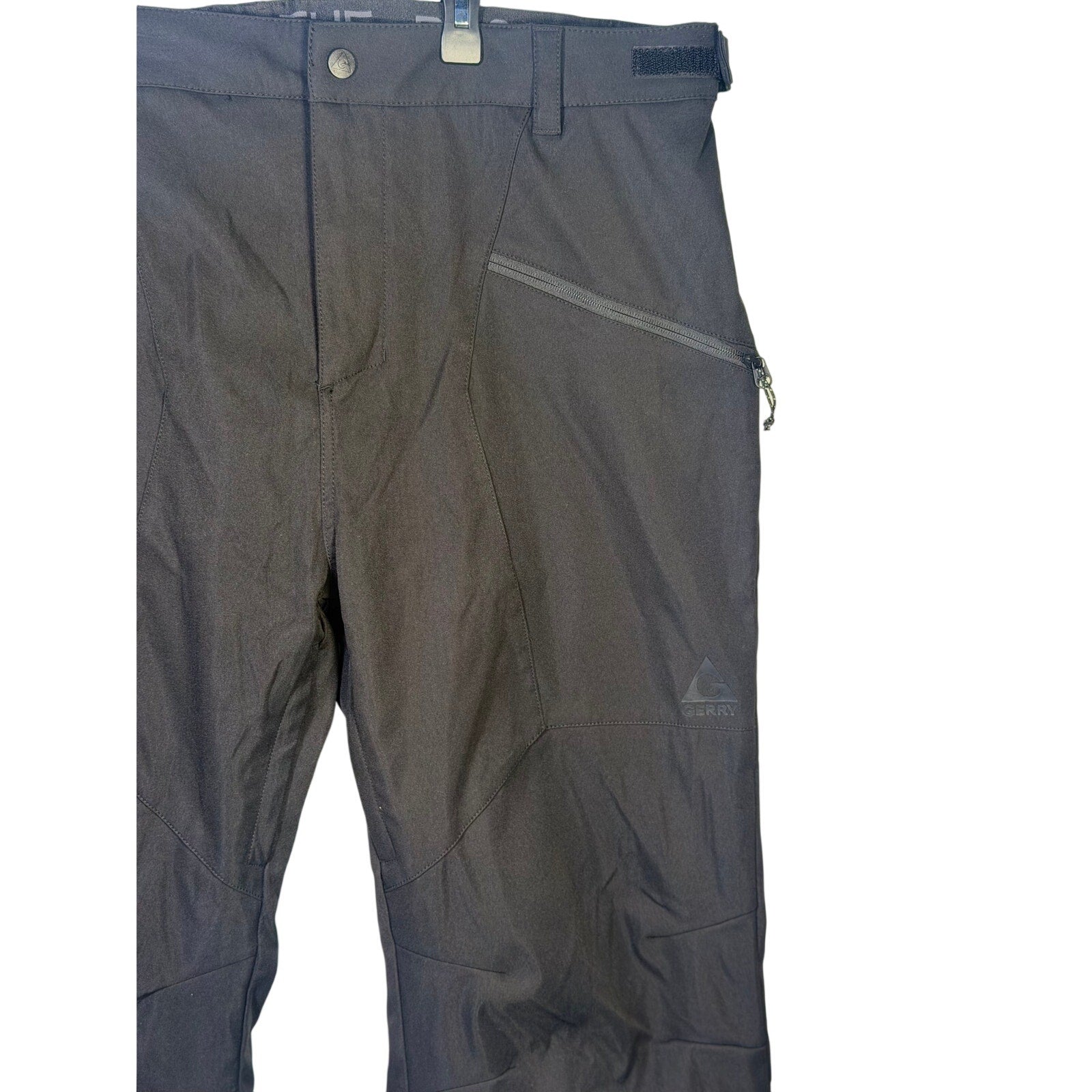Gerry men's black insulated snow ski pants in size XXL, showing the waterproof exterior and adjustable waistband.