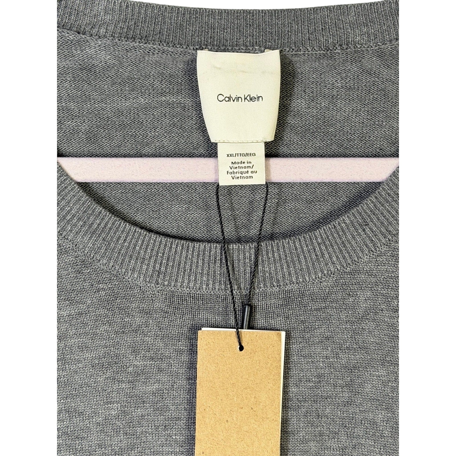 Calvin Klein Women’s Gray Lightweight Crewneck Sweater Size XXL NWT