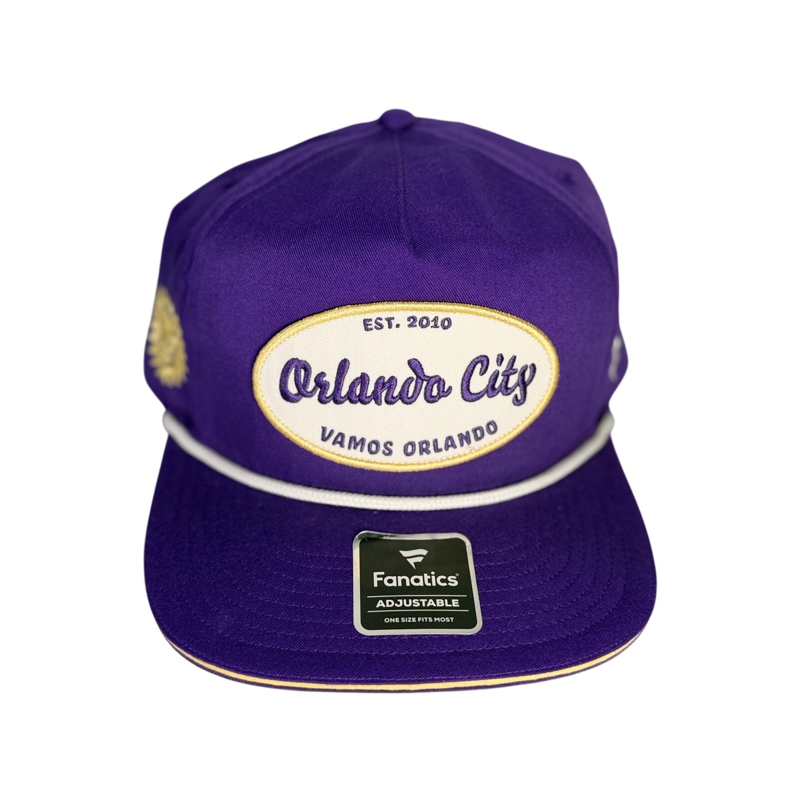 Fanatics Orlando City SC purple adjustable snapback hat with MLS logo, one size fits all, new with tags.